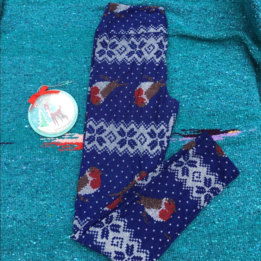 Lularoe Holiday Os leggings 🐦 ❄️ ☀️Sale 2/$15☀️